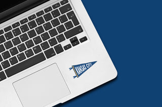 Kansas City Baseball Pennant Waterproof Vinyl Sticker