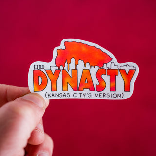 Dynasty (Kansas City's Version) Waterproof Vinyl Sticker