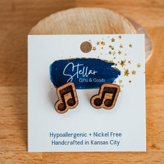 Music Note Studs