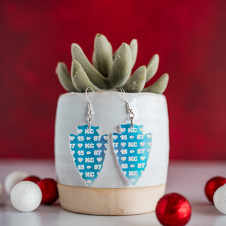 KC 15 87 Holographic Arrowhead Dangles
