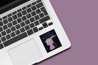 Kill Em With Kindness Reaper Waterproof Vinyl Sticker