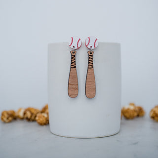 Baseball & Bat Drop Dangles 2