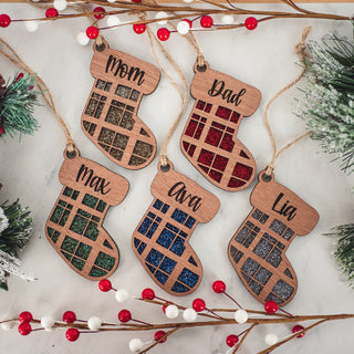Customizable Stocking Ornament