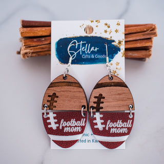 Football Mom Split Dangles