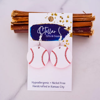 Petite Baseball Dangles