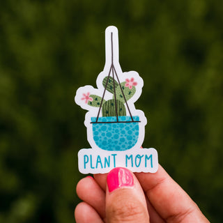Plant Mom Waterproof Vinyl Sticker