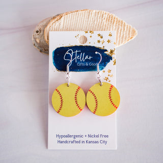 Petite Softball Dangles