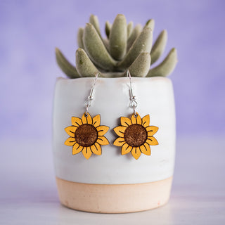 Petite Sunflower Dangles 2