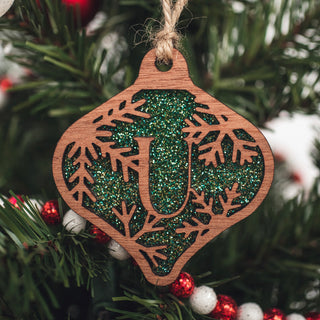 Snowflake Monogram Ornament (N through Z)