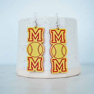Softball Mom Letter Dangles 2