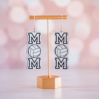 Volleyball Mom Letter Dangles 2