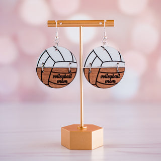 Volleyball Mom Split Dangles 2