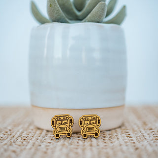 Yellow School Bus Wood Studs