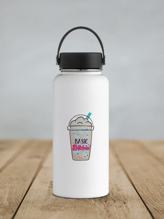 Basic Bitchin' Iced Latte Waterproof Vinyl Sticker