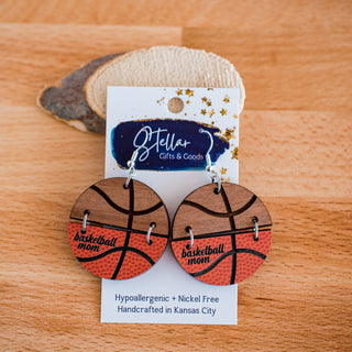 Basketball Mom Split Dangles