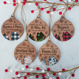Customizable There's No Place Like Ornament