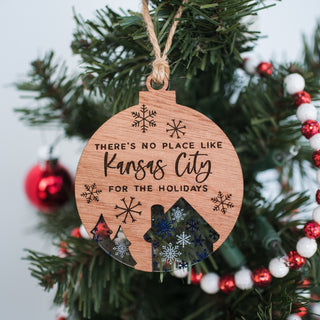 Customizable There's No Place Like Ornament