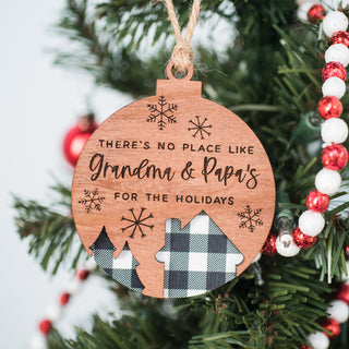Customizable There's No Place Like Ornament