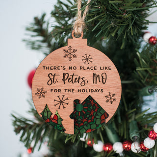 Customizable There's No Place Like Ornament