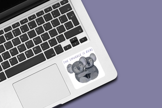 The Snuggle is Real Waterproof Vinyl Sticker