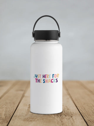 Just Here for the Snacks Waterproof Vinyl Sticker