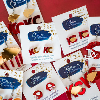 KC Football Earrings