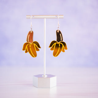 Banana Layered Acrylic Dangles 2