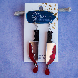 Bloody Knife Dangles