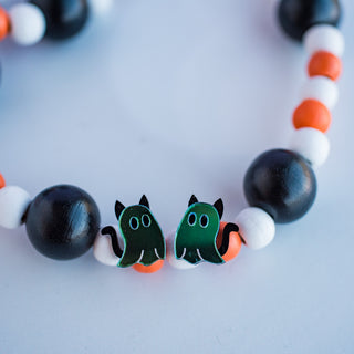Black Cat Ghost Studs