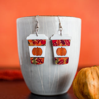 Fall Harvest Pumpkin Spice Latte Dangles2