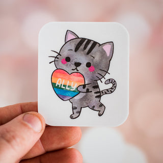 Ally Cat Waterproof Vinyl Sticker