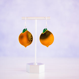 Lemon Layered Acrylic Dangles 2