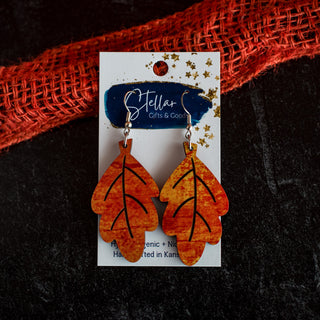 Orange & Yellow Leaf Dangles