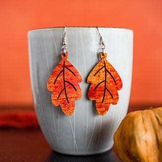 Orange & Yellow Leaf Dangles 2