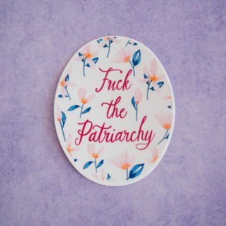 Fuck the Patriarchy Waterproof Vinyl Sticker