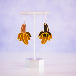 Banana Layered Acrylic Dangles