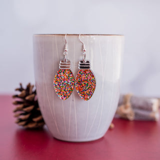 Pink Confetti Christmas Light Dangles