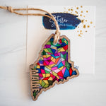 Stained Glass State Ornaments
