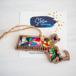 Stained Glass State Ornaments