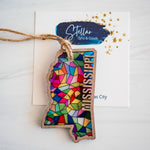Stained Glass State Ornaments