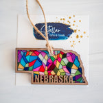 Stained Glass State Ornaments