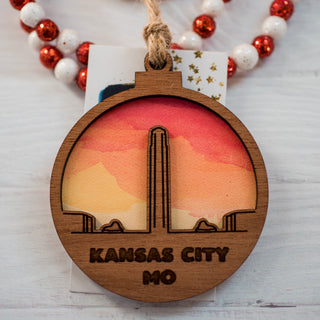 Liberty Memorial Ornament - Sunset