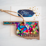Stained Glass State Ornaments