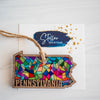 Stained Glass State Ornaments