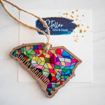 Stained Glass State Ornaments