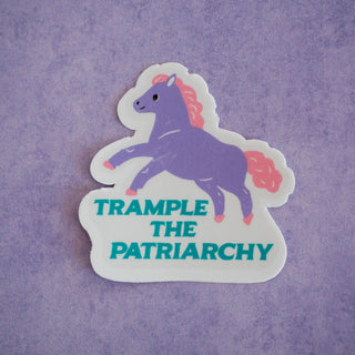 Trample the Patriarchy Waterproof Vinyl Sticker