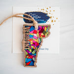 Stained Glass State Ornaments
