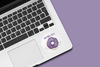 Find Your Center Donut Waterproof Vinyl Sticker