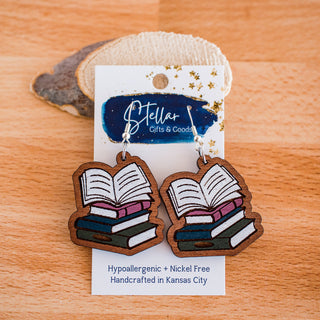 Hand Painted Book Club Dangles