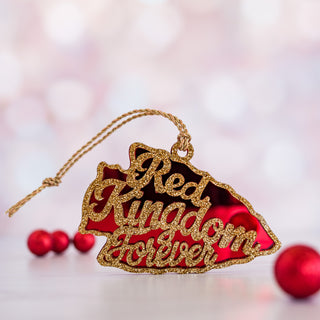 Red Kingdom Forever Double Layered Arrowhead Ornament